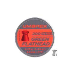Umarex - Zelené kuličky do vzduchové pistole s plochou hlavou 4,5 mm 200 ks - 4.1709