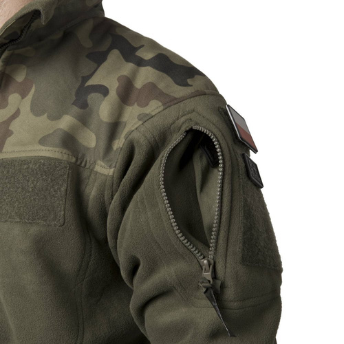 Helikon - Mikina Fleece Infantry - Black/PL Woodland - BL-INF-HF-17