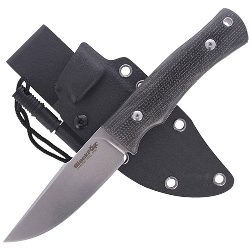 FOX - Taktický nůž Explorator Linen Micarta - 440C - Black - BF-749