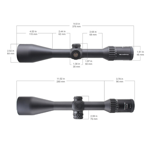 Vector Optics - Puškohled Continental x8 3-24 SFP ED - 56 mm - černý - SCOL-50