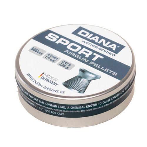 Diana - Hunters Mate Slug Airgun Pellets - 4,5 mm - Diabolo - 500 ks - 44403007 44400005