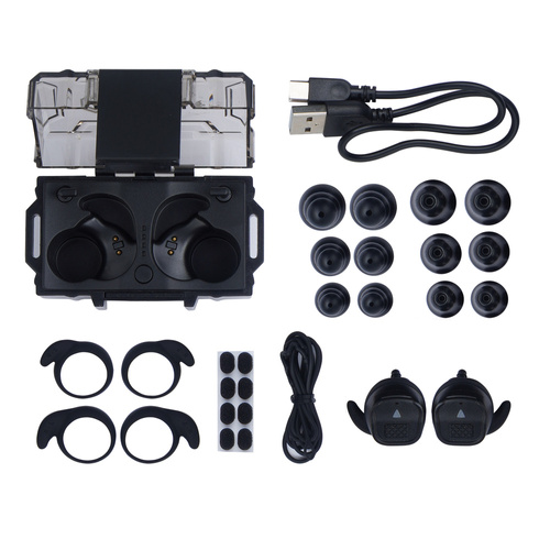 Earmor - Aktivní chrániče sluchu M20T Pro - NRR 30 dB - Bluetooth 5.4 - Black - M20TPRO-BK