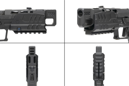 Strike Industries - Štít proti výbuchu pro pistole SMC Alfa/Bravo - Černý - SI-SMC-BS-S