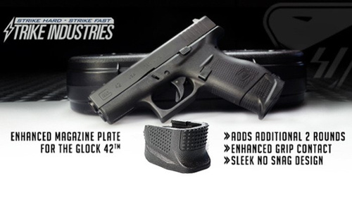Strike Industries - Vylepšená deska zásobníku pro Glock 42 - SI-EMP-G42-BK