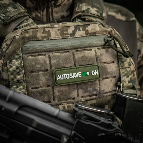M-Tac - Morale Patch Autosave PVC - 3D - Olive - 51116701