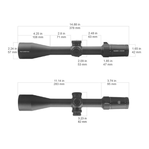 Vector Optics - Taurus 4-24 x 50 - 30 mm - první ohnisková rovina - SCFF-17