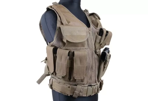GFC Tactical - Taktická vesta KAM-39 - hnědá - GFT-18-001855