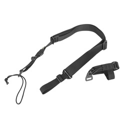 Cetacea Tactical - Ekonomický tříbodový závěs - černý - TA-E3PS-BLK