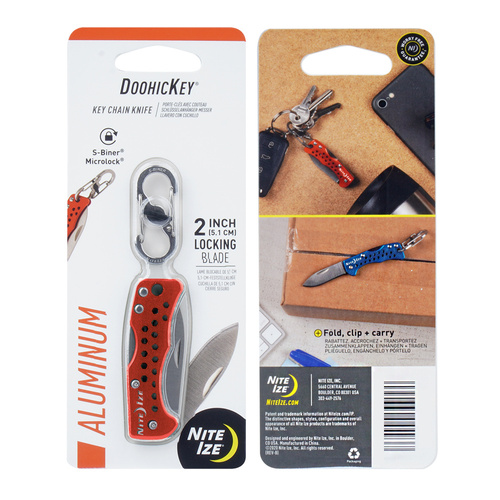 Nite Ize - Nůž na klíče DoohicKey - červený - KMTK-10-R7