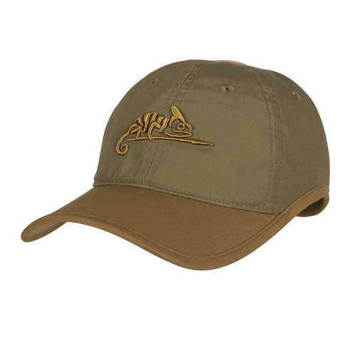 Helikon - Kšiltovka s logem - PolyCotton Ripstop - Adaptive Green / Coyote - CZ-LGC-PR-1211A