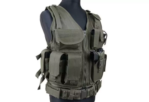 GFC Tactical - Nosič plátů na taktickou vestu KAM-39 - olivový - GFT-18-001854