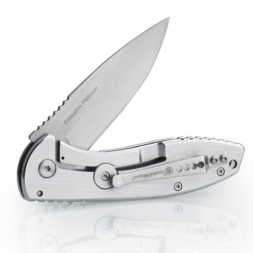 Smith&amp;Wesson - Zavírací nůž Executive Platinum - stříbrný - 1208415