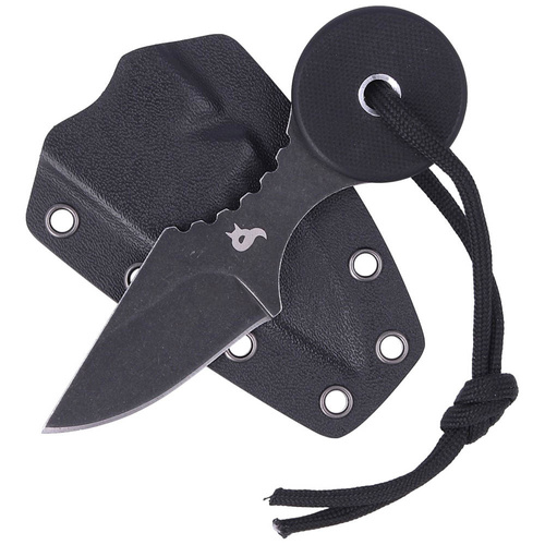 BlackFox - Pevný nůž Arrow - s kydexovým pouzdrem - černý - BF-753