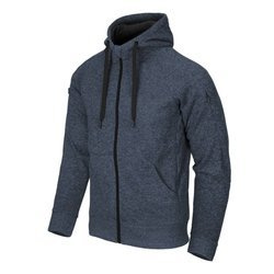 Helikon - Covert Tactical Hoodie - celorozepínací - Blue Mélange - BL-CHF-SF-M2