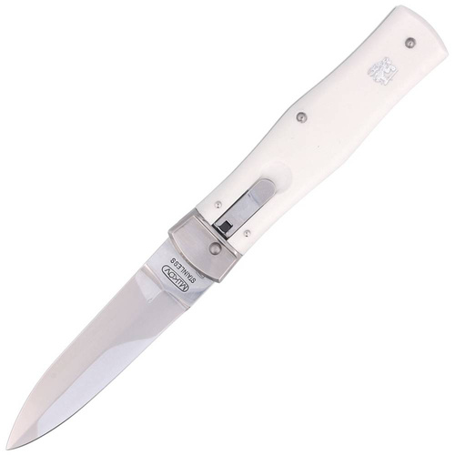 Mikov - Pružinový nůž Predator - ABS - AISI 420 - Bílý - 241-NH-1/KP WHITE
