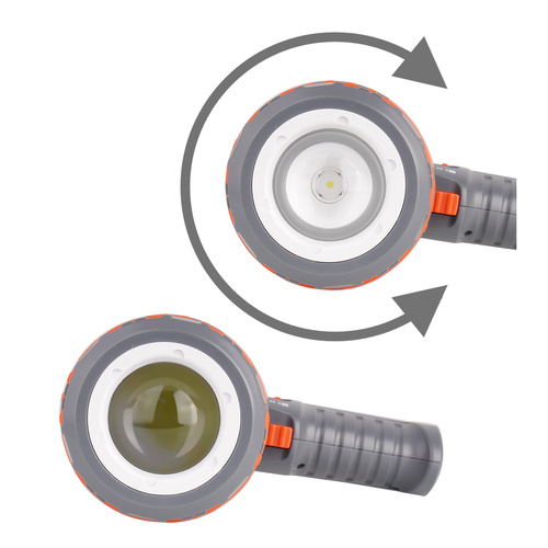 Falcon Eye - Reflektor Strike - 1100 lm - Focus - USB-C - šedý/červený - FSL0013