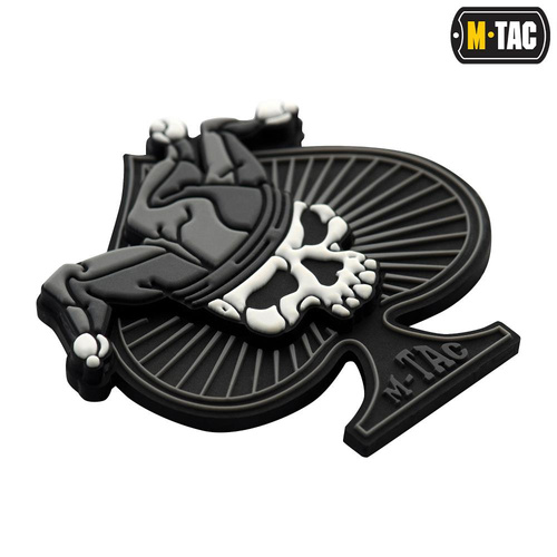 M-Tac - Záplata s pikovým esem - 3D PVC - černá/bílá - 51108236