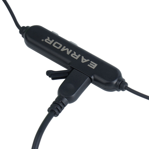 Earmor - Aktivní chrániče sluchu M200T - NRR 26 dB - Bluetooth 5.4 - černá - M200T-GY