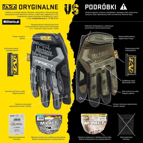 Mechanix - Taktické rukavice M-Pact - Olive Drab - MPT-60