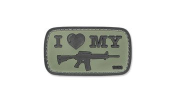 101 Inc. - 3D nášivka - I Love My M4 - OD Green