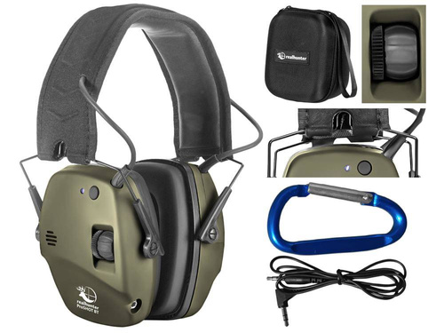 RealHunter - Aktivní chrániče sluchu Active ProSHOT BT - Olive - 258-050