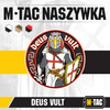 M-Tac - Nášivka Deus Vult - 3D PVC - bílá/červená - 51116000