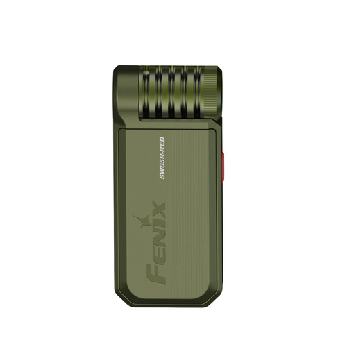 Fenix - LED Svítilna SW05R-RED s Baterií 700 mAh - 150 lm - Zelený - SW05R-RED green