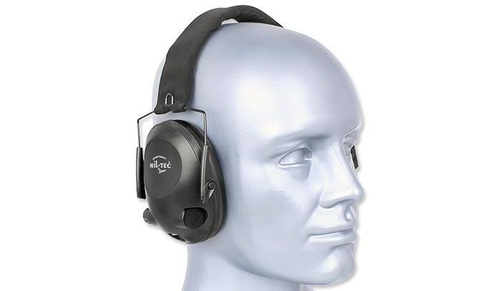 Mil-Tec Plus - Aktivní sluchátka EED - černá - 16243002
