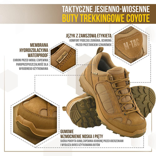 M-Tac - Trekové boty - Cordura - Coyote - 1JJ115/6TPLV