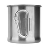 Mil-Tec - cestovní hrnek s karabinou - 250 ml - ocel - 14607800