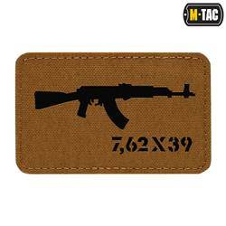 M-Tac - Laserem vyřezávaná nášivka AKM 7.62x39 - Coyote/Black - 51110502