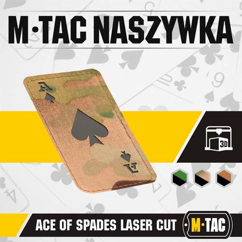 M-Tac - Nášivka Ace of Spades - Cordura 500D - Multicam / Black - 51109802