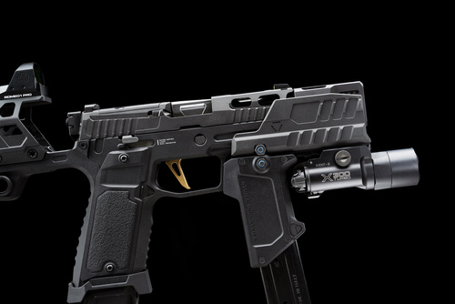 Strike Industries - Štít proti výbuchu Hyper pro pistole SMC Alfa/Bravo - Černý - SI-SMC-BS-S