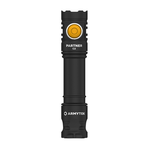 Armytek - LED svítilna Partner C2 - teplé světlo - 1020 lm - 18650 - černá - F07802W