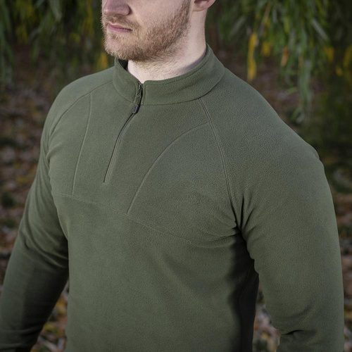 M-Tac - Vojenský fleecový svetr Delta Polartec Cardigan Raglan - Army Olive - 70022062