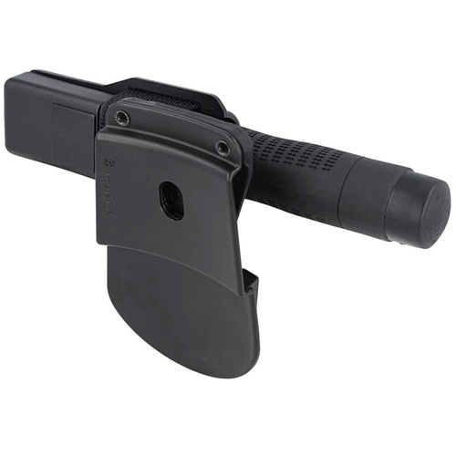 ESP - Baton Telescopic with Holster - Ergonomic - 18'' - Friction Lock - Black - ExB-18HE-BK BH-24