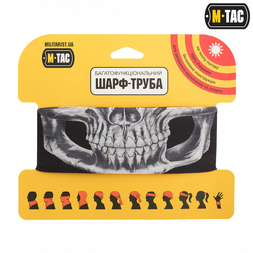 M-Tac - Lehká šála Reaper Skull - černá - HLI-SSB-BK