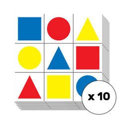 Geometrické figury Terč - 10 ks