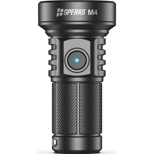 Speras - LED taktická svítilna M4 s baterií 1100 mAh - 1320 lm - černá - SPERAS M4