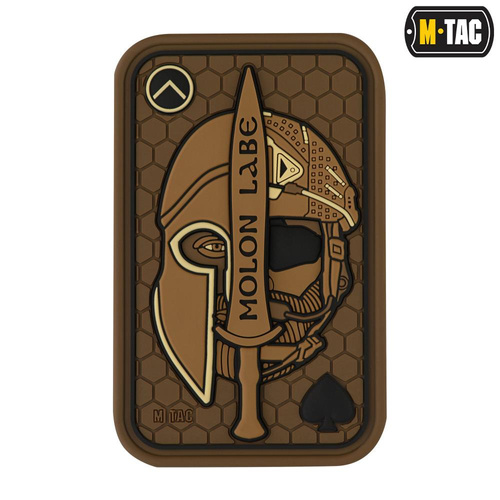 M-Tac - Morální nášivka - Molon Labe Ace Jacquard - Coyote / PVC - 51127005