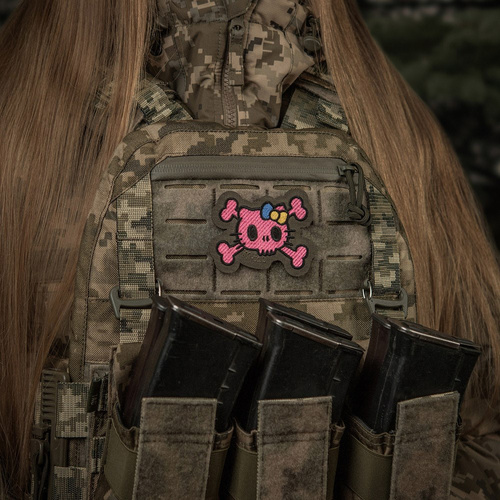 M-Tac - Kitty Pink Patch - Výšivka - Žlutá a modrá mašle - Ranger Green - 51393023