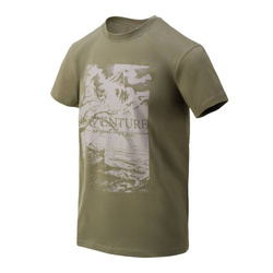 Helikon - Tričko Adventure Is Out There - Olive Green - TS-AIO-CO-02