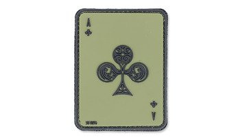 101 Inc. - 3D nášivka - Ace Of Clubs - OD Green