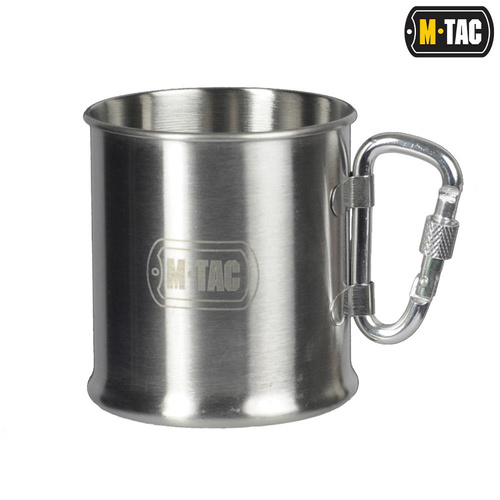 M-Tac - cestovní hrnek s karabinou - 250 ml - ocel - 60010012