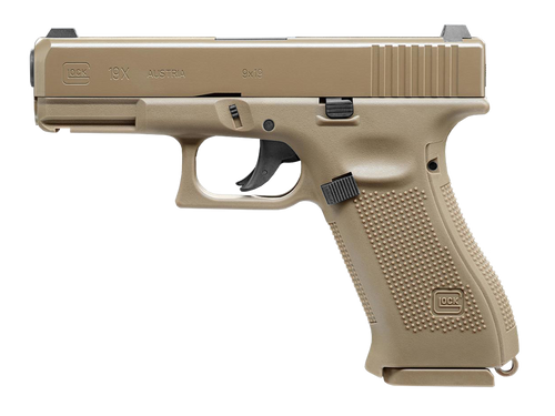 Umarex - Vzduchovka Glock 19X - Kovový závěr - 4,5 mm - Coyote - 5.8368