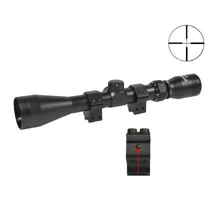 Lensolux - Puškohled 3-9x40, zaměřovač R4 - 19351
