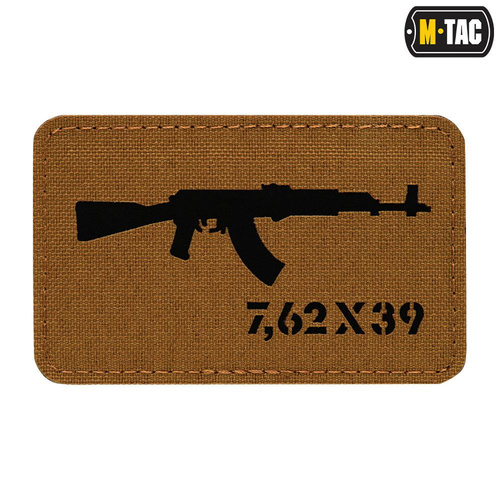 M-Tac - Laserem vyřezávaná nášivka AKM 7.62x39 - Coyote/Black - 51110502