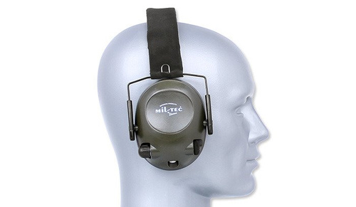 Mil-Tec Plus - Aktivní sluchátka EED - OD Green - 16243001