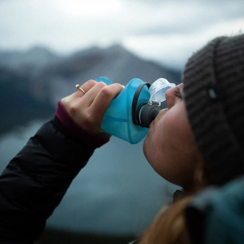 HydraPak - Měkká láhev na vodu - TPU - 500 ml - mamutí šedá - GS335M