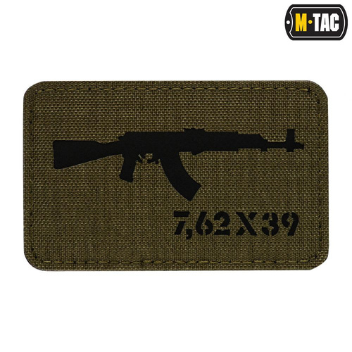 M-Tac - Laserem vyřezávaná nášivka AKM 7.62x39 - zelená/černá - 51110232